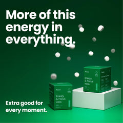 Spearmint flavor enhances refreshing energy during study or workouts.