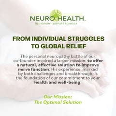 Neuro Health doctor-formulated label communicates quality control and trust.