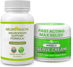 Neuro Health nerve-support bottle showing capsules for daily nerve wellness.