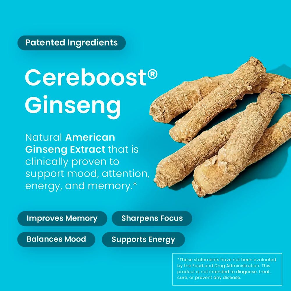 Neuro Memory & Focus Gum pack open with zero sugar label, clean energy without caffeine.