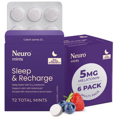 Neuro Sleep Meltaway Mints bottle showing fast-dissolve nightly support