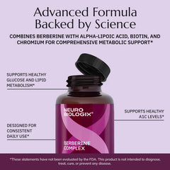 Pill dispenser with Neurobiologix Berberine Complex capsules for on-the-go use