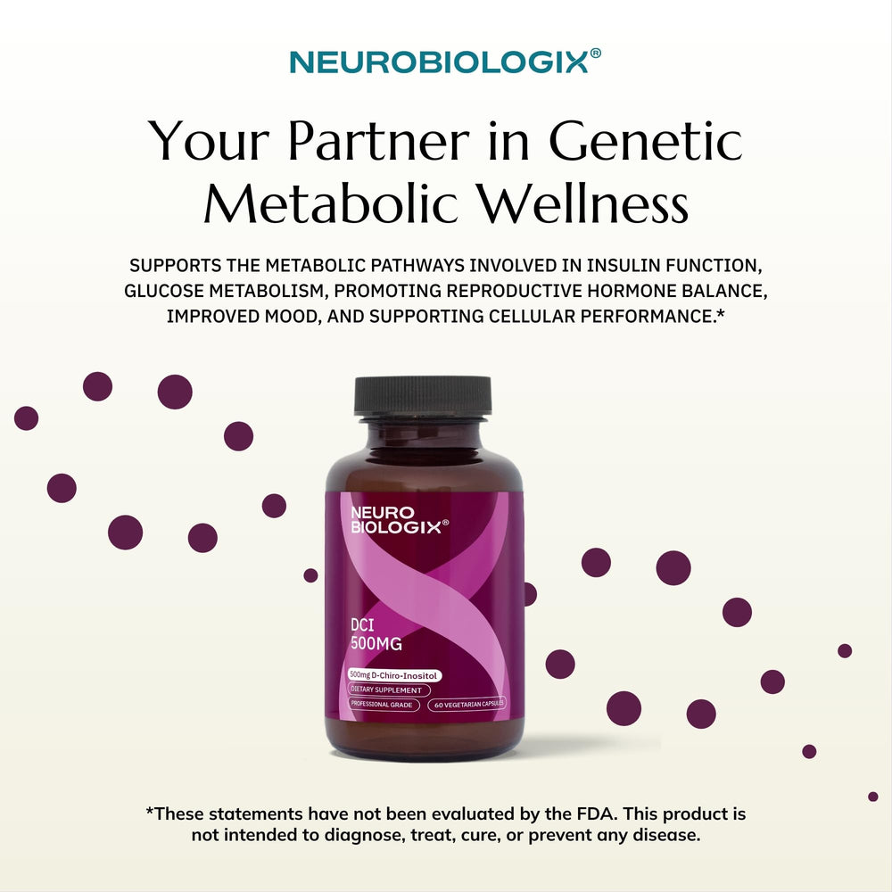 Daily use setup with Neurobiologix D-Chiro Inositol bottle ready for routine