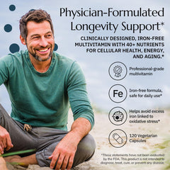 Longevity Multi capsules close-up for easy daily supplementation and energy support