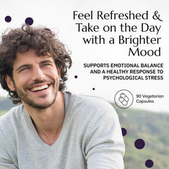 Neuro Calm label highlights gluten-free and vegetarian formula.