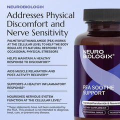 Neurobiologix Pea Soothe mobility scene features active adults benefiting from support.