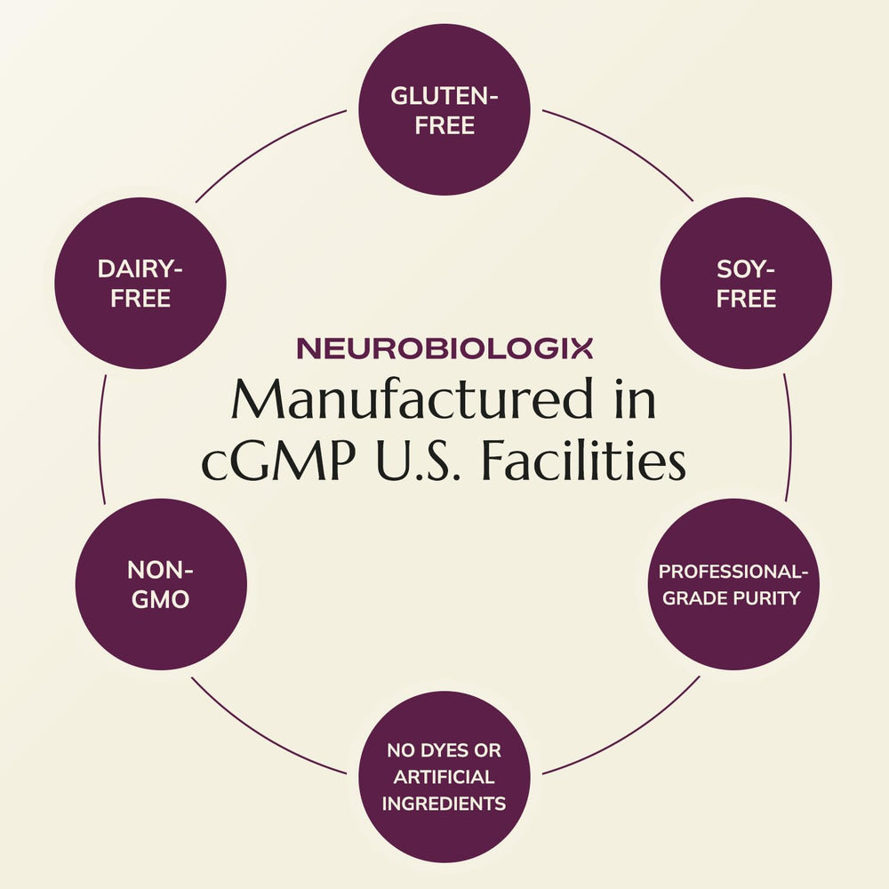 Neurobiologix Prenatal Evolved gluten-free, dairy-free prenatal formula on the shelf.