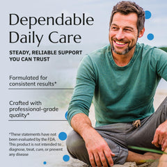 Nighttime-use scene suggesting easy daily routine with Prostate Xcel.
