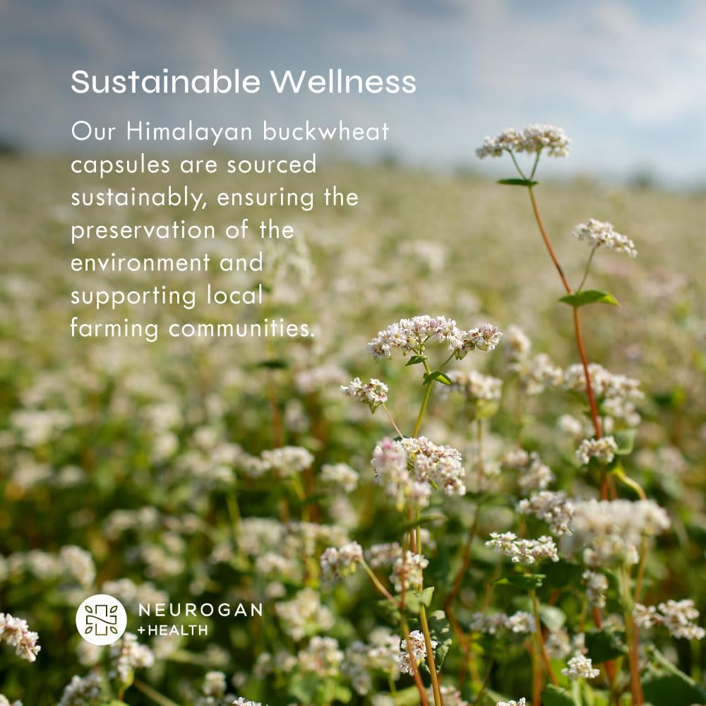 Neurogan bottle showcases ethical sourcing and family-owned care.