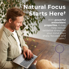 Neurogan Luteolin tablets glass bottle with pills emphasizes convenient daily use.