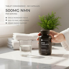 Neurogan NMN serving capsule arranged on a neutral surface for daily energy.