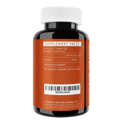 Closeup of Neurogan Potent Epicatechin capsules highlighting high-dose formula for endurance.