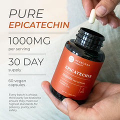 Label front of Neurogan Potent Epicatechin showing USA-made quality and brand trust.