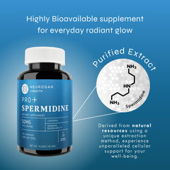 Neurogan Spermidine Pro daily-use glass suggests straightforward routine integration