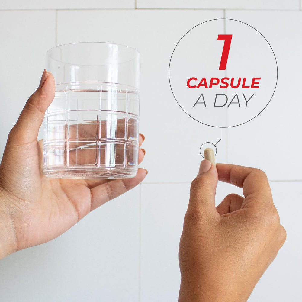 Daily-use capsule scene with Neurogan Urolithin A for consistency.