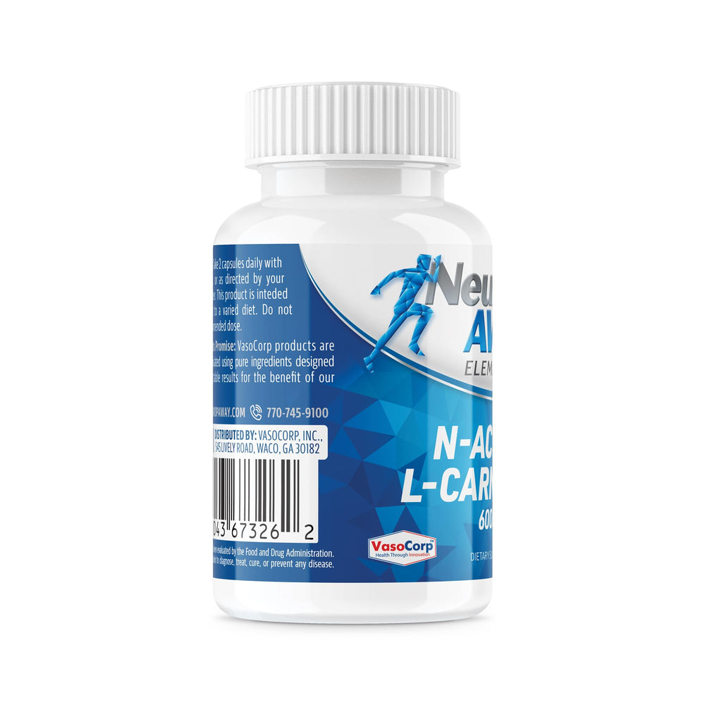 NeuropAWAY Elements N-Acetyl-L-Carnosine acid-resistant capsules protect active ingredients