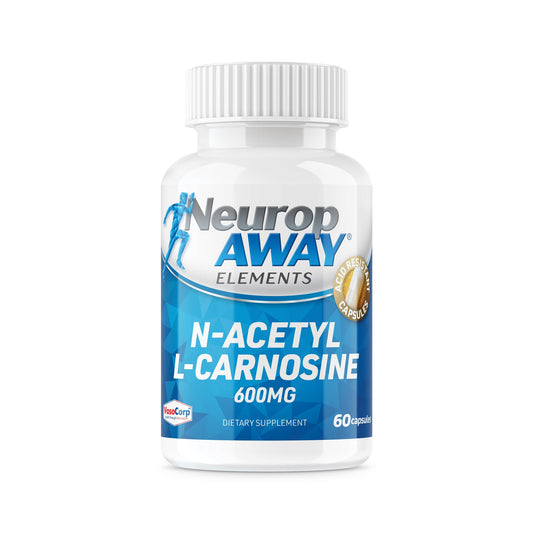 NeuropAWAY Elements N-Acetyl-L-Carnosine bottle 600mg for daily energy support