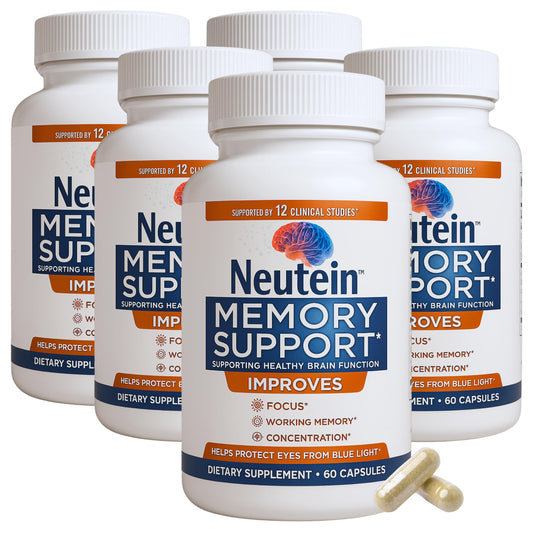 Neutein memory and focus bottle for daily brain support potential