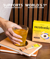 Neutonic Peach Mango caffeine-free claim emphasizes sugar-free formula.