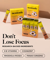 Neutonic Peach Mango label close-up reveals Cognizin and key ingredients.