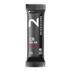 Neversecond C30 Fuel Bar in berry flavor packs quick energy for workouts.