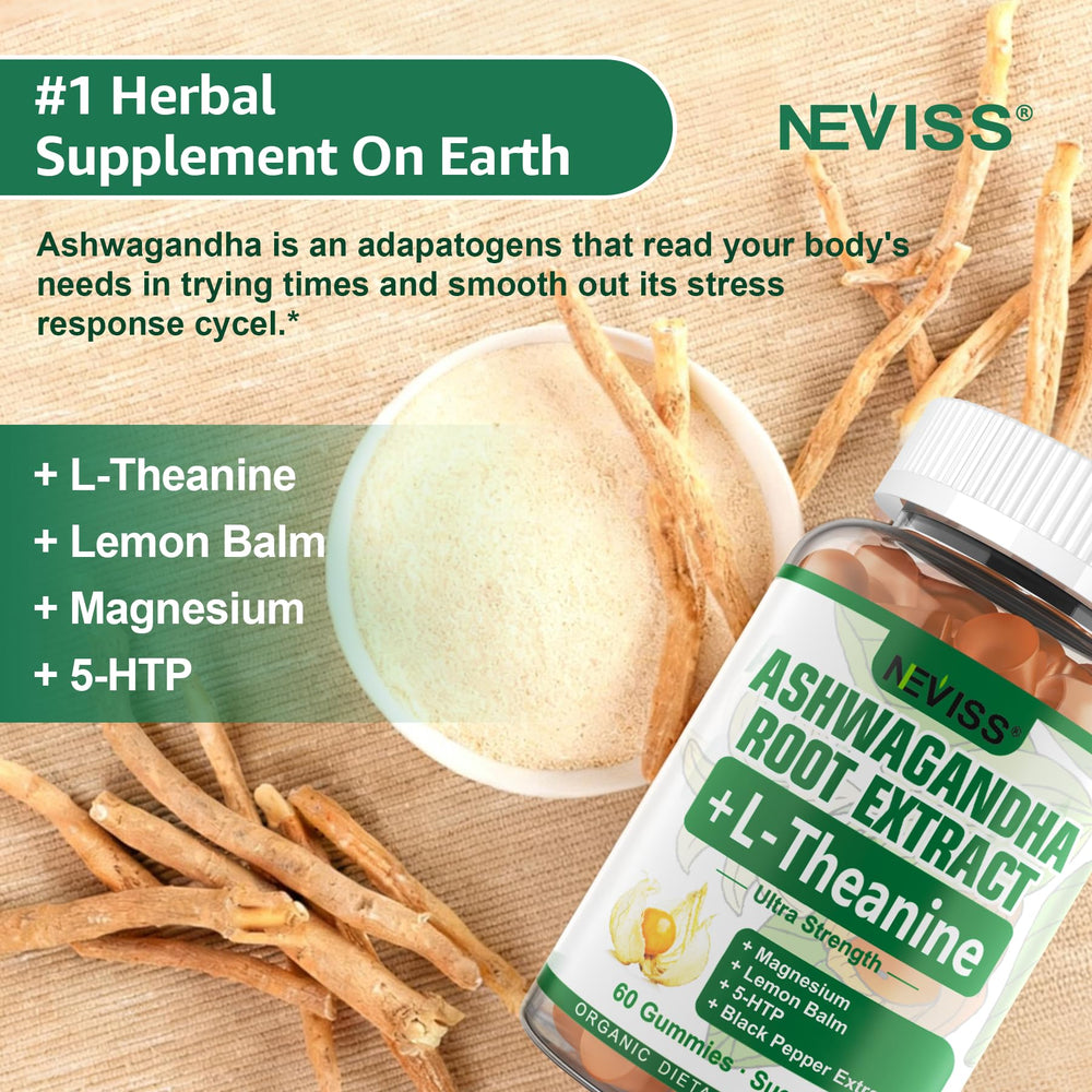 NEVISS gummies ingredients lemon balm and L-theanine for balanced mood