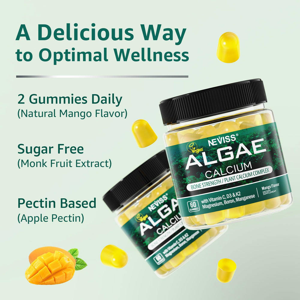 Neviss gummies image shows natural flavor and a chewy texture for easy daily use.