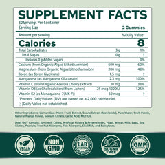Close-up of chewy NEVISS gummies showing natural flavor and sugar-free formula from monk fruit