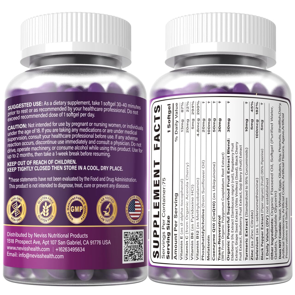 NEVISS Evening routine scene featuring Melatonin for nightly integration