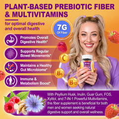Close-up of NEVISS fiber gummies showing texture and sugar-free formulation.