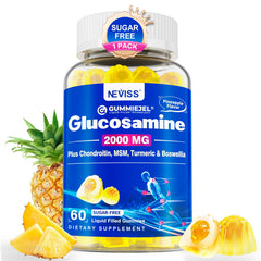 NEVISS Glucosamine liquid-filled center gummies for enhanced stability and flavor