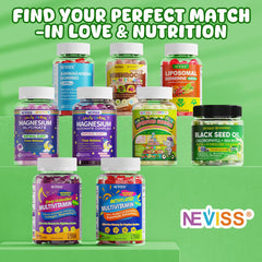 NEVISS sugar-free gummies convey kid-friendly nutrition without added sugar.