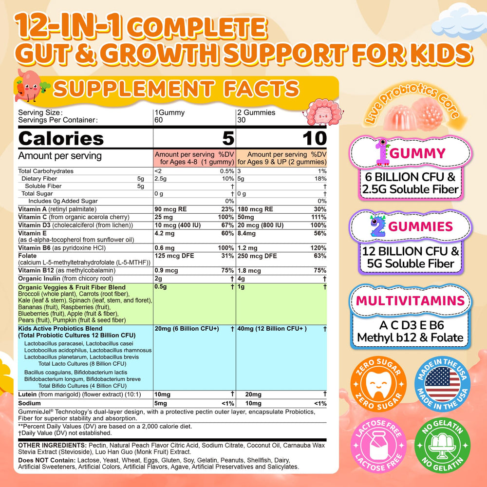 NEVISS bottle-label highlights 12B CFU and 10 strains for gut balance.