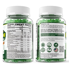 Neviss natural flavor blueberries, monk fruit and stevia provide a pleasant taste