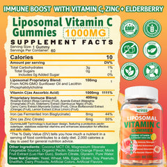 NEVISS Liposomal Vitamin C gummies offering a tasty, sugar-free daily boost.