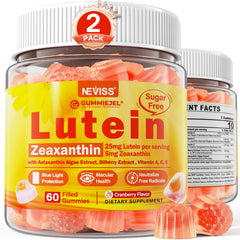 NEVISS lutein-zeaxanthin gummies bottle for daily eye support