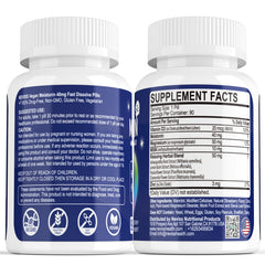 NEVISS melatonin night-time ritual image emphasizing safe, sugar-free rest