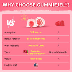 NEVISS menopause gummies on a clean countertop suggests an easy daily routine.