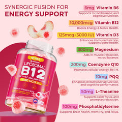 NEVISS Methyl B12 Gummies berry flavor close-up on label