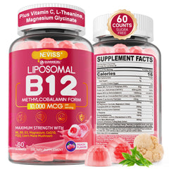 NEVISS Methyl B12 Gummies bottle seen for energy support and easy daily use
