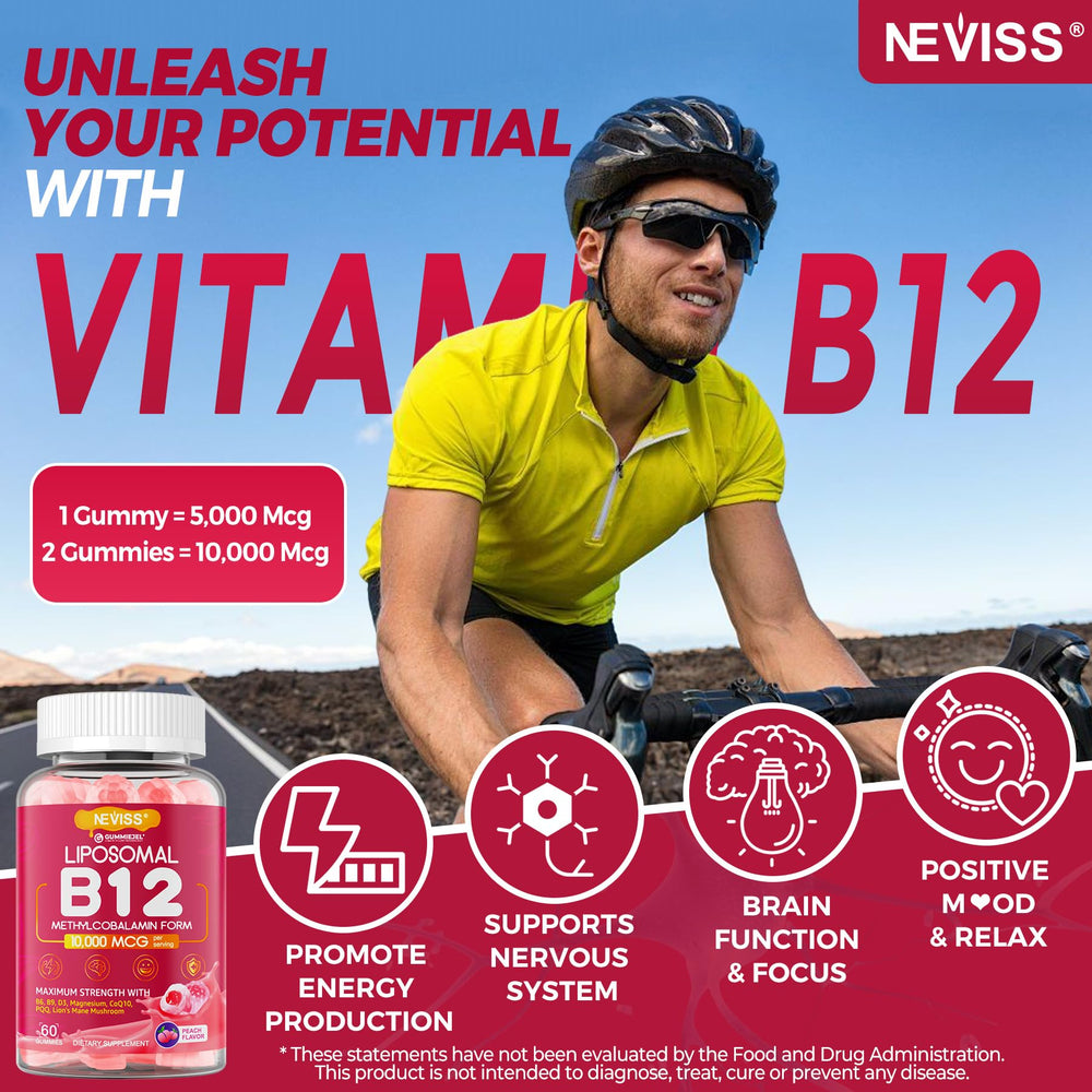 NEVISS Methyl B12 Gummies texture close-up highlighting berry flavor
