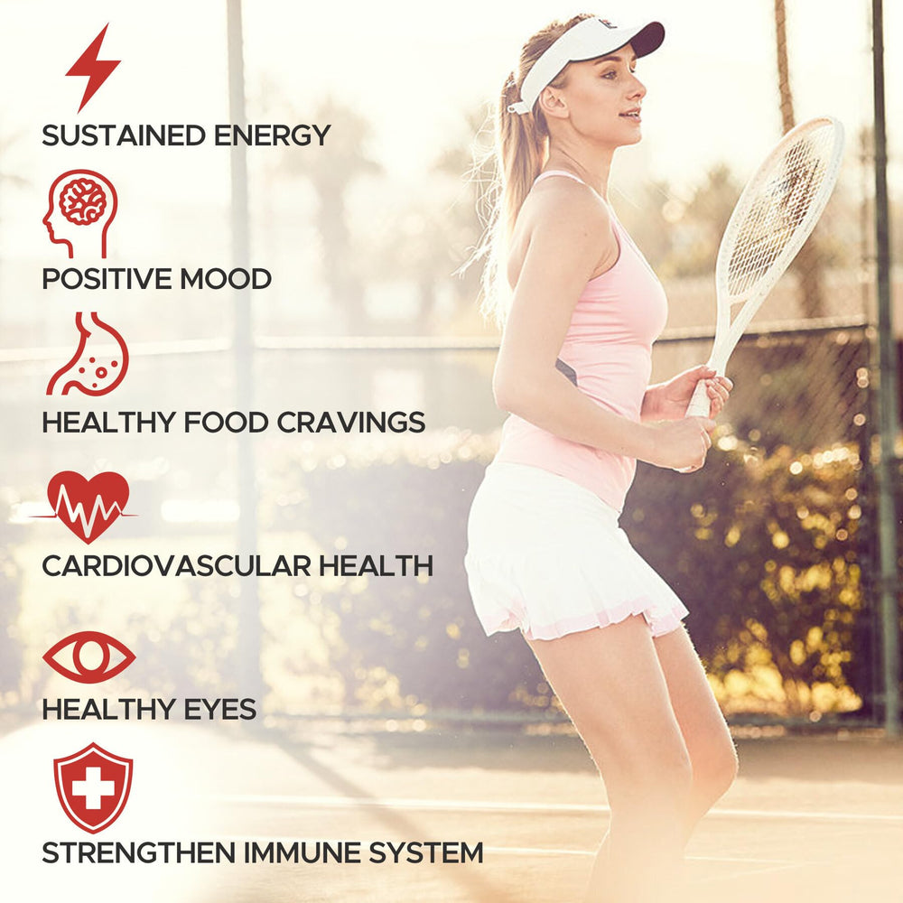 NEVISS saffron gummies mood and energy visual with vibrant color
