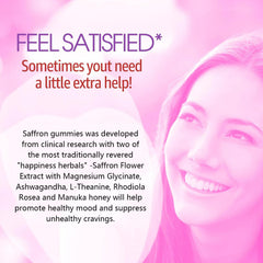Neviss saffron gummies on wooden surface with turmeric detail, supporting daily mood