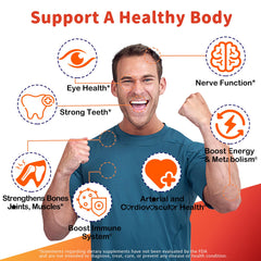 Serving suggestion with two gummies per daily routine