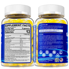 Serving suggestion of two gummies per day for consistent use