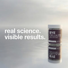 Nevora Labs Bye Cellulite packaging and capsule arrangement for daily use.