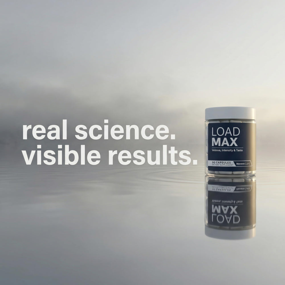Nevora Labs Load Max capsules in hand for on-the-go routines.