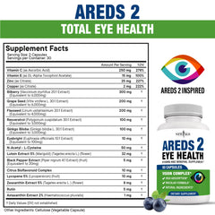NEW AGE AREDS 2 capsules close-up with bilberry and grape seed blend for eye health