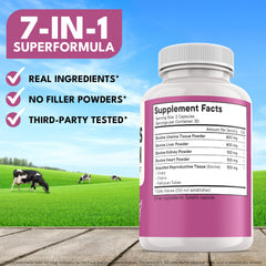 NEW AGE Beef Organ Women daily-use scene with capsules ready for routine
