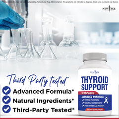 New Age Bladderwrack and Turmeric blend bottle promoting natural nutrient balance.